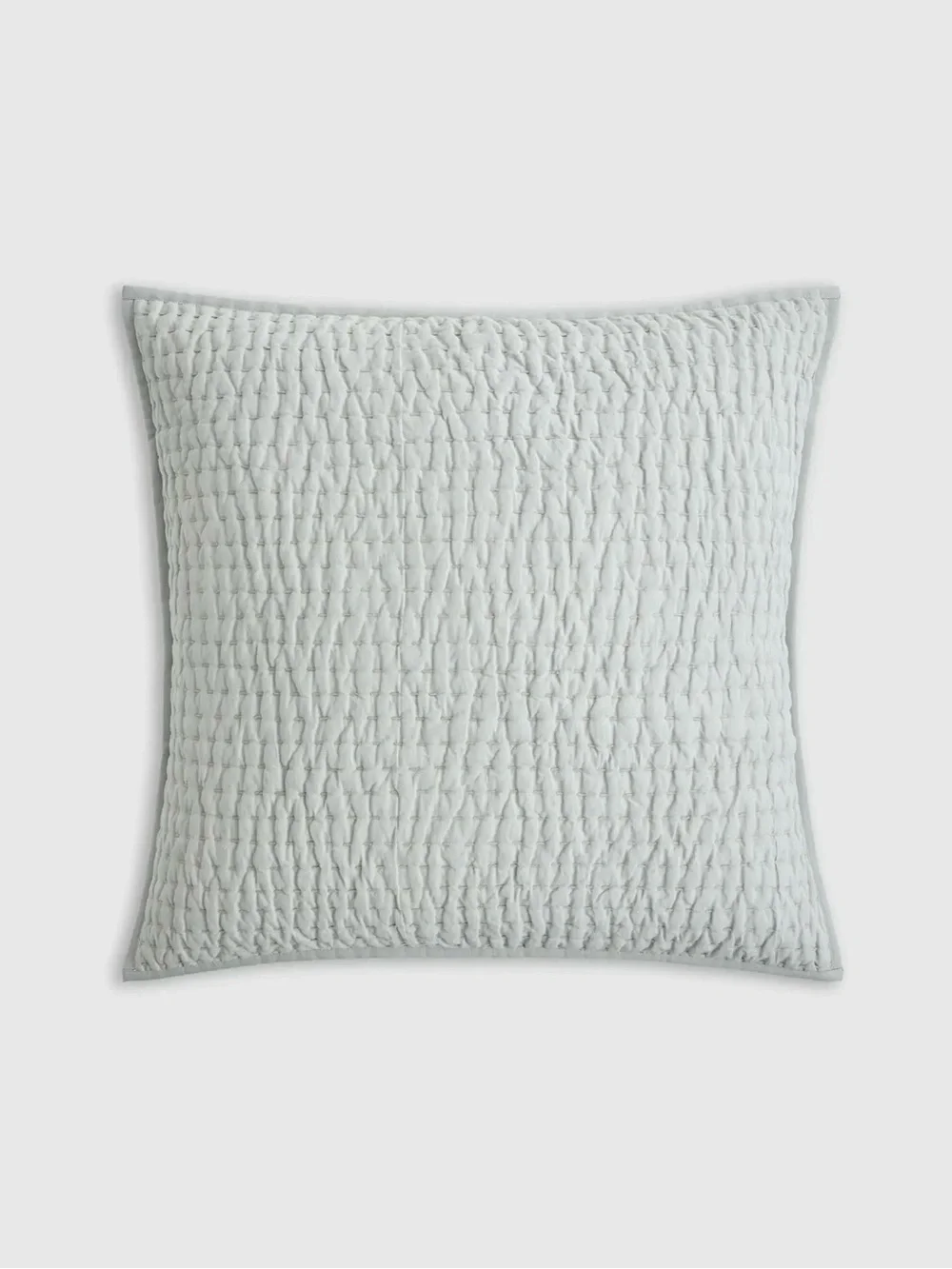 Quince Set of European Linen Cotton Stitch Quilted Euro Shams x2